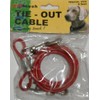 6FT PVC COVERED METAL TIE-OUT CABLE dog pet garden COLOUR