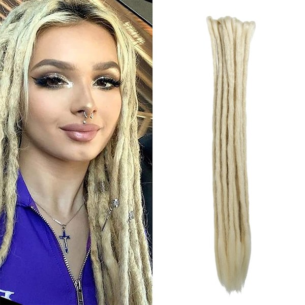 Double Ended Dreadlock Extensions 10 Strands Synthetic Dreads 20 Inch
