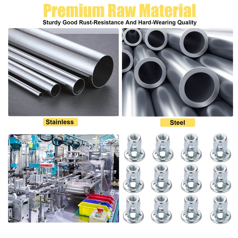 10Pcs Stainless Steel M5 Jack Nut Threaded Insert Petal Nuts