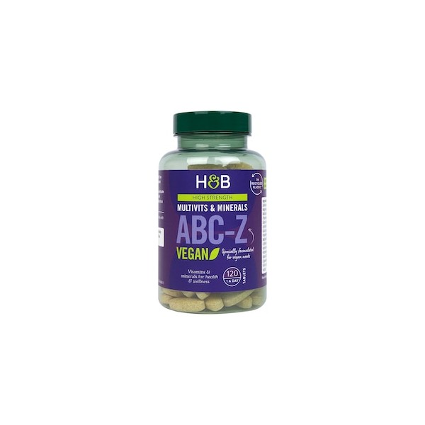 Holland & Barrett High Strength ABC to Z Vegan Multivitamins 120 Tablets
