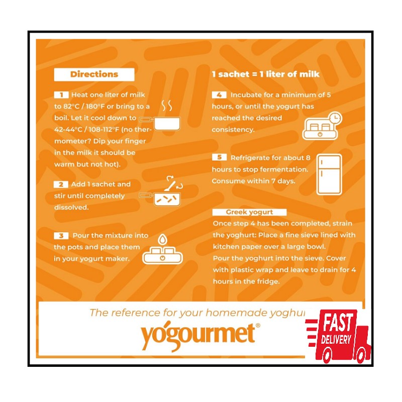 Yogourmet Yogurt Starter (16 Pack Bulk Version) - Make at
