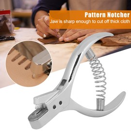 Professional Garment Pattern Notcher Stainless Steel Pattern Notcher Designer Tailor Sewing Pliers Pattern Marking Tool