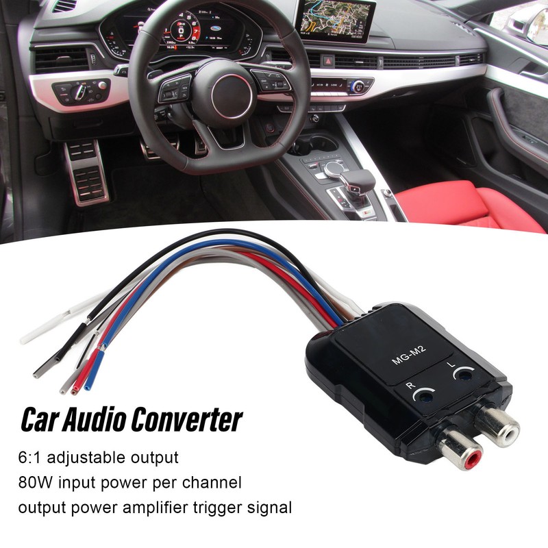Car Audio Converter High to Low 2 Channel Line Output