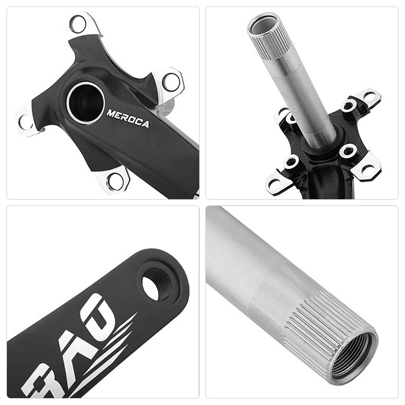 Mountain Bike Right Left Crank Arms Single Crank Ring Bottom