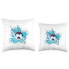 Shark Swimming Swimming goggles Summer Throw Pillow