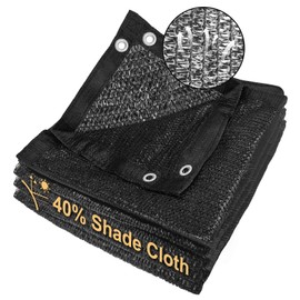 Shade&Beyond 13' X 15' Shade Cloth with Grommets, 40% Sun Shade Net for Outdoor, Patio, Pergola, Greenhouse and Plant Black GN4003, (We Make Customized Size)