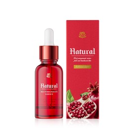 Rote Granatapfel Gesichts Serum – Anti-Aging Serum Mit Hyaluronsäure & Niacinamide Für Straffe Haut, Glättung Von Falten, Feinen Linien & Pigmentflecken | Feuchtigkeitsspendend, Antioxidativ