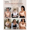 Vertvie Seamless Bra without Underwire Sports Bustier Cross Lace V