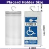 Encell Handicap Placard Holder 2PCS Clear Disabled Parking Permit Placard