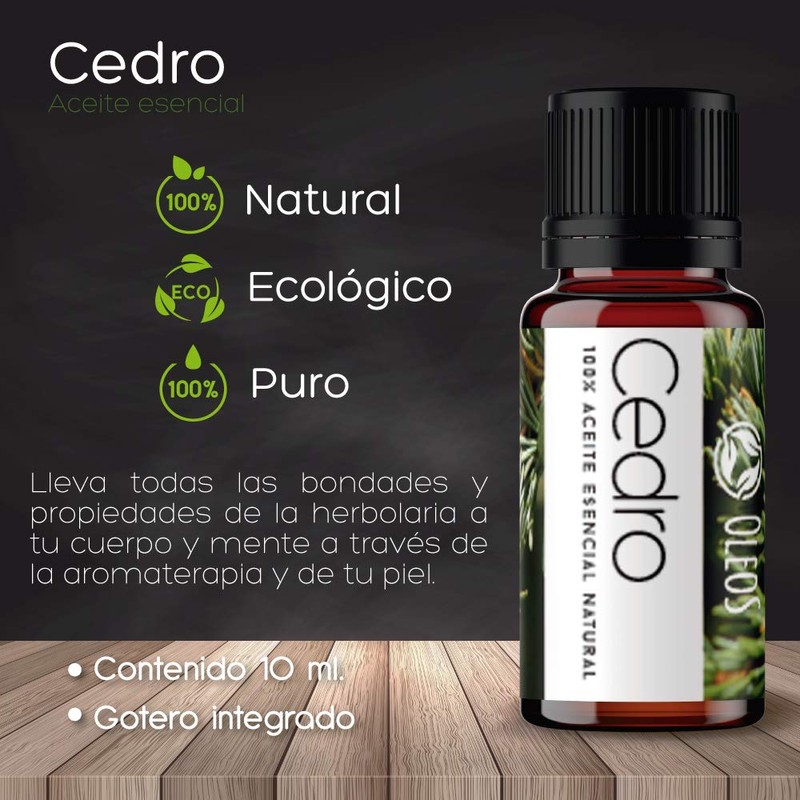VIDA SCENTS OLEOS Aceite Esencial de Cedro 10 ML 100%