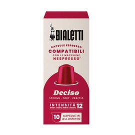 Bialetti Espresso Capsules Compatible with Nespresso Original – Italian Single Serve Pods, Deciso Roast (Pack of 100)