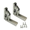 2 Pcs 90°Folding Shelf Hinges,Steel Hinges for Wood Soft Close
