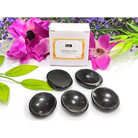 Wholesalegemshop Beautiful Black Tourmaline Worry Stone Healing Wellness Gift Metaphysical Thumb Stone Health Prosperity Meditation Strength Psychic Energy from India