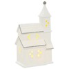 Mr Crimbo Light Up Christmas House Church Decoration Silver White