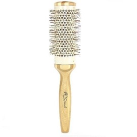 Strands Hair Color 2-1,2 Inces Premium Ceramic Ionic Bamboo Brush (Pack of 10)