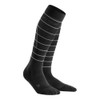 CEP Women's Reflective Socks Running Clothing Compression Socks Black -