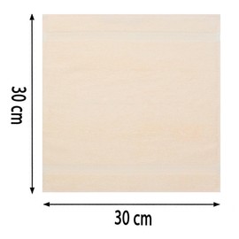 Betz Flannel Premium 100% Cotton 30 x 30 cm Beige