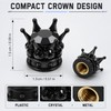 4-Piece Crown Rhinestone Tire Valve Stem Caps