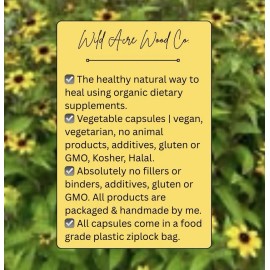 100% Pure ORGANIC Psyllium Husk COLON health LARGE DOSE 800 Mg 50  Ct. NO FILLERS NON GMO