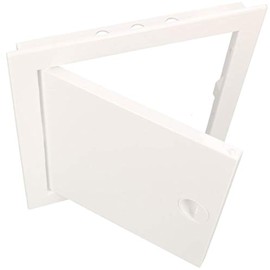 Kotarbau Inspection Door, All Sizes, Plastic ABS Inspection Door, White Maintenance Flap, Snap Closure, Removable Wall/Ceiling/ Floor, Robust Opening, Universal, white