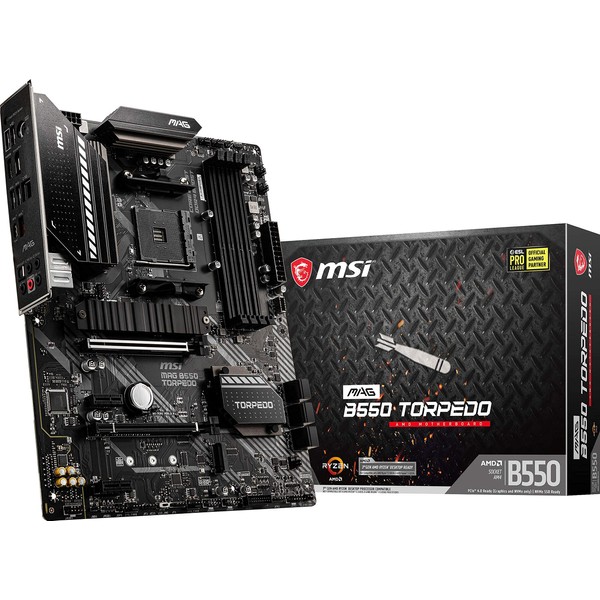 MSI MAG B550 Torpedo Gaming Motherboard (AMD AM4, DDR4, PCIe