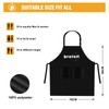 nomiou Barbecue Apron Black - Bratort - Gift for Men,