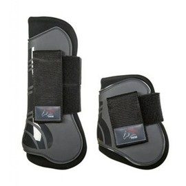 Hkm 91999591.0652 Jumping Gaiters And Fetlocks Set of 4, Grey/Black White