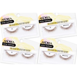 Andrea False Lashes Style 21 - Brown 4 pairs