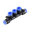 sourcing map Plastic Inline Manifold Union Push to Connect Tube
