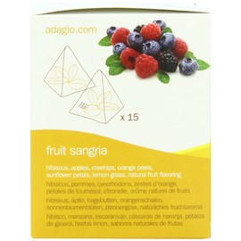Adagio Teas Gourmet Tea Bags, Fruit Sangria, 15 Count