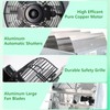 Aibabcue Shutter Exhaust Fan, 10 in Wall Mount Greenhouse Ventilation