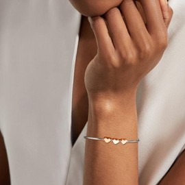 FENNELISA 30th Birthday Gifts for Women,Sterling Silver Heart Bracelet for Women Thoughtful 30th Birthday Gifts Ideas with Cards for Mum Daughter Ladies Sister Wife