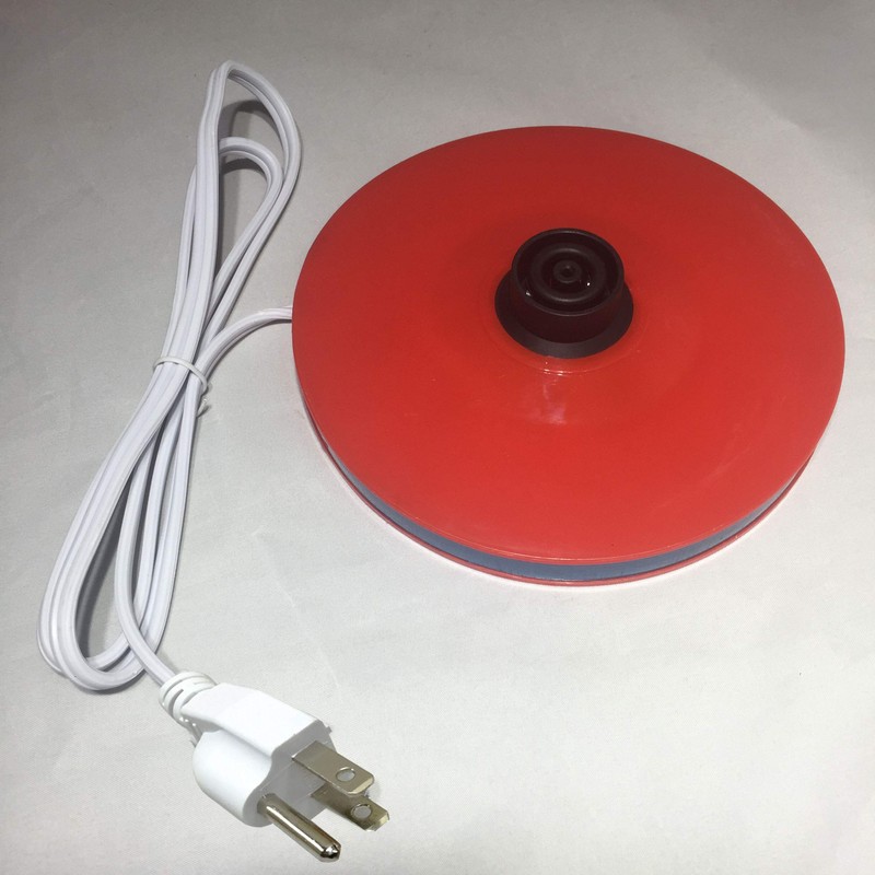 FixtureDisplays® Ceramic Electric Kettle with Red White Polka Dots 13581-2D