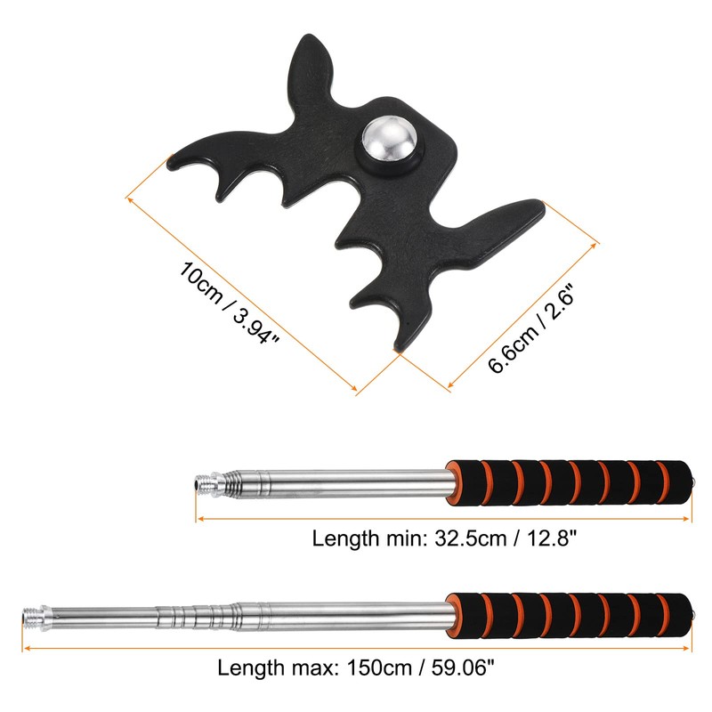 PATIKIL Telescopic Billiard Cue Stick Bridge Pool Cue Accessory with