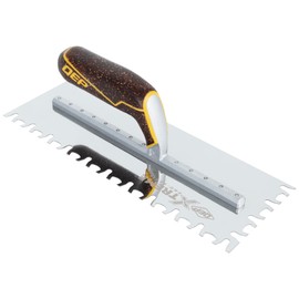 QEP Euro Notch Cork Handle XL Stainless Steel Trowel