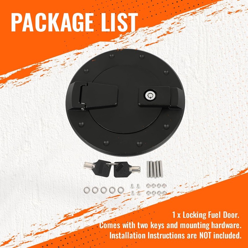 HECASA Locking Fuel Door Compatible with 2003-2009 Hummer H2 SUV