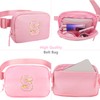 Belt Bag Fanny Pack for Girls - Initial Crossbody Bag