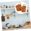 ULTECHNOVO 2Pcs Wall Hanging Flower Baskets Woven Storage Baskets for