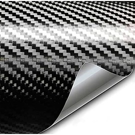 VViViD+ Premium Vinyl Wrap Film (1/2ft x 5ft, Premium Black Carbon)