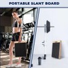 3-in-1 Adjustable Wooden Slant Board, Balance Board & Resistance Band