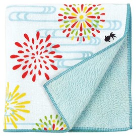 Hamamonyo Washed Towel Handkerchief, Firework Balls and Goldfish