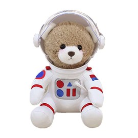 Astronaut Teddy Bear Soft Toy Spaceman Stuffed Plush Animal Toy Pilot Plush Toy Gifts for Boys Girls