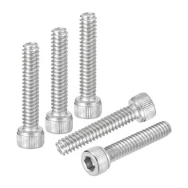 DTGN #10-24x1" Socket Head Cap Screws Bolts - 50Pack - Good for Road Bicycle, Mountain Bike, Auto, Motorcycle - 304 Stainless Steel Hex Head Metric Screws - Silver