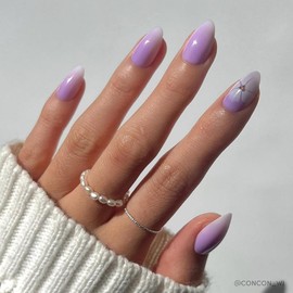 Glamnetic Siren's Cove Press On Nail Collection:_Lilac Reef
