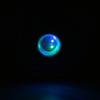 Wood Light Display Base 360 Degree Rotation Beech Grain Colorful