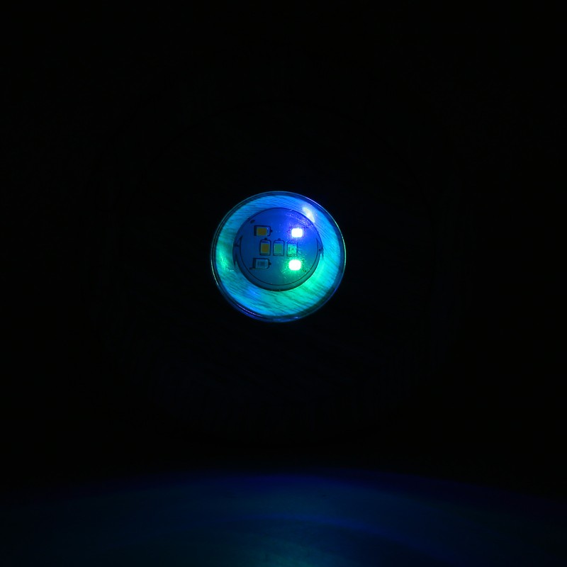 Wood Light Display Base 360 Degree Rotation Beech Grain Colorful