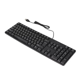 SUNGOOYUE Wired Keyboard, 104 Keys USB Interface Wired Arabic Keyboard ABS Office Keyboard for Desktop Computers Black