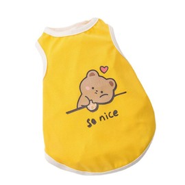 KOALABEAR Dog Shirts Dog Tank top Cute Pet Printed Clothes Soft Summer Puppy Clothes Novelty cat Tank Dog Outfits Vest Breathable Funny Dog Clothes for Pets Dogs Cats Puppy