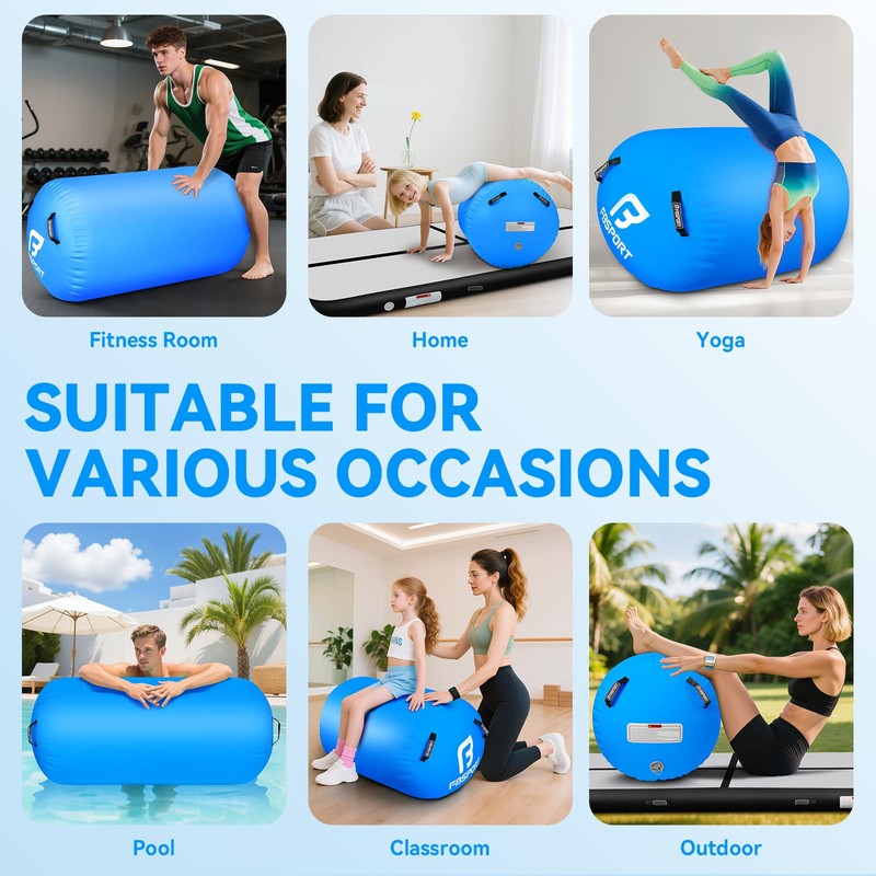 Air Roller Gymnastics Barrel, Inflatable Gymnastics Air Roller Inflatable Air