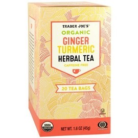 Trader Joe's Organic Ginger Turmeric Herbal Tea 20 ct (Pack of 2)